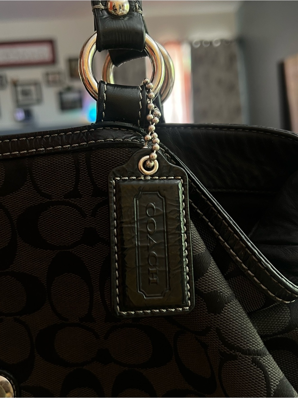 Coach Y2K Black Signature Soho East West Tote / Carry… - Gem